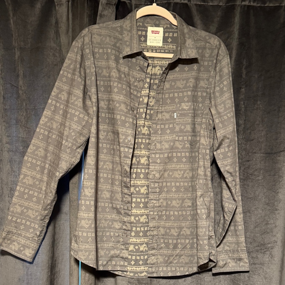 Levi's Charcoal Patterned Shirt